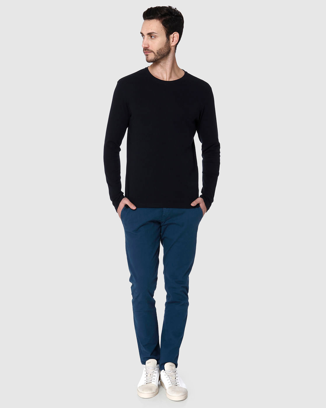 Black Crew Neck Pullover