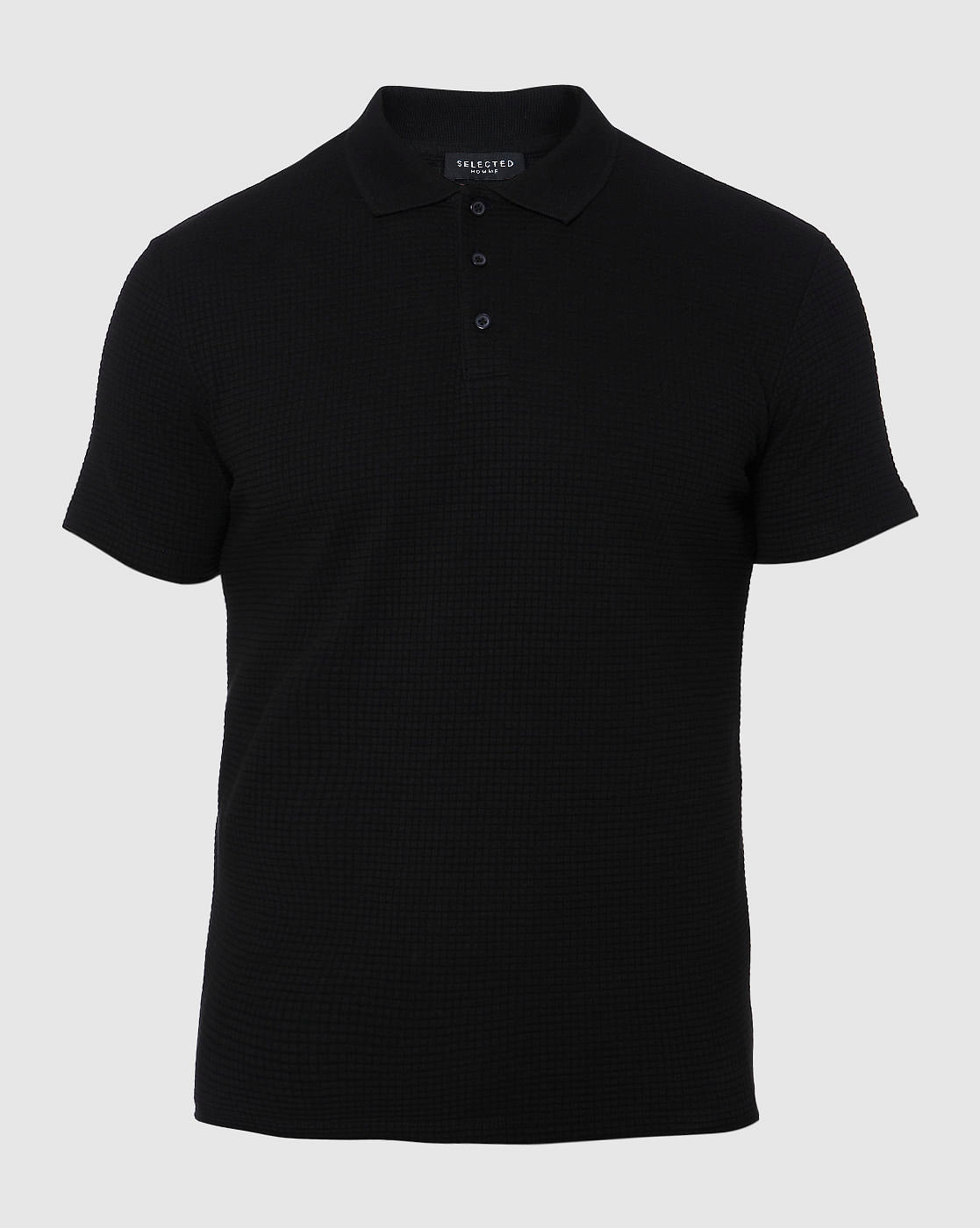 Black Polo Neck T-Shirt