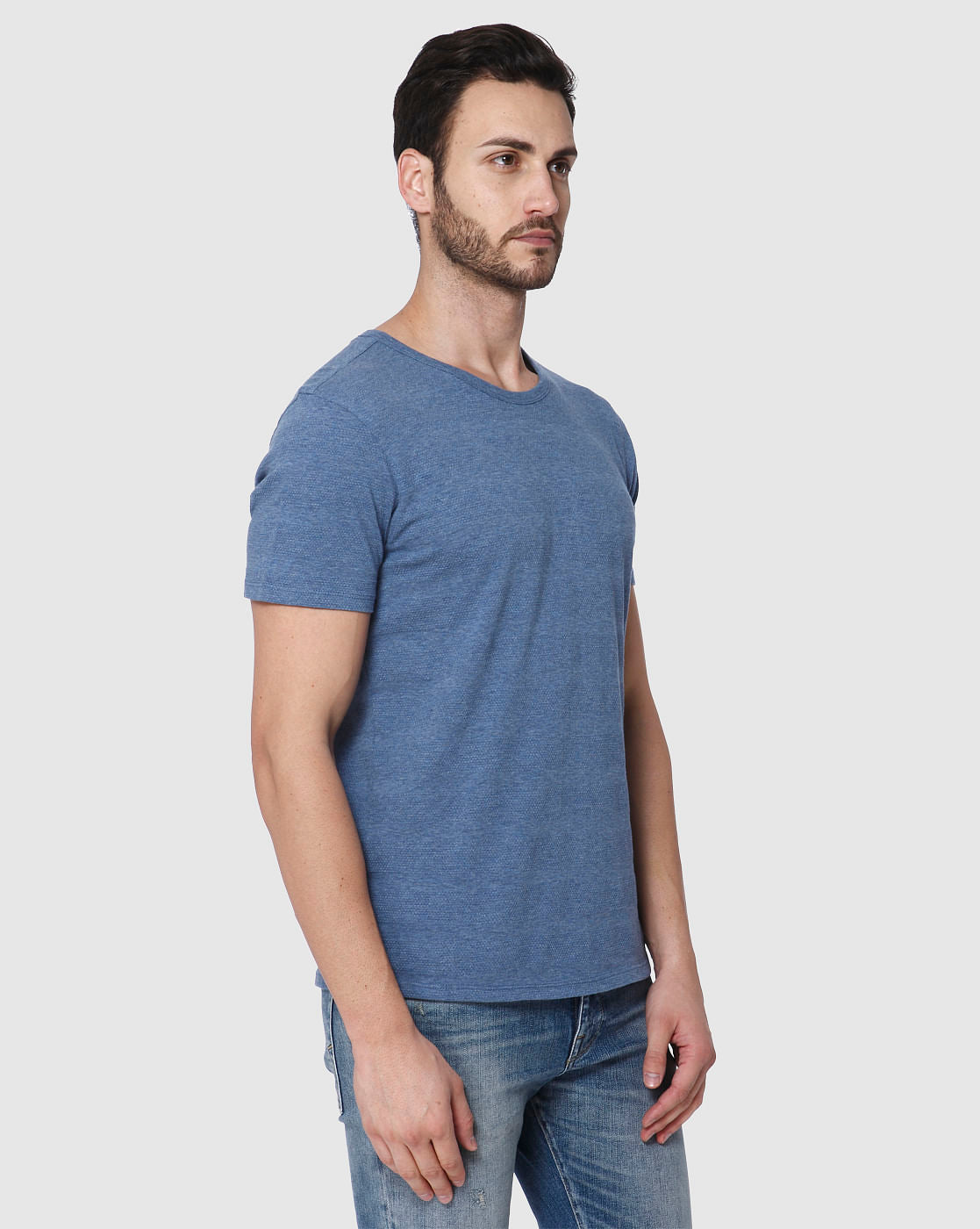 Blue Crew Neck T-Shirt