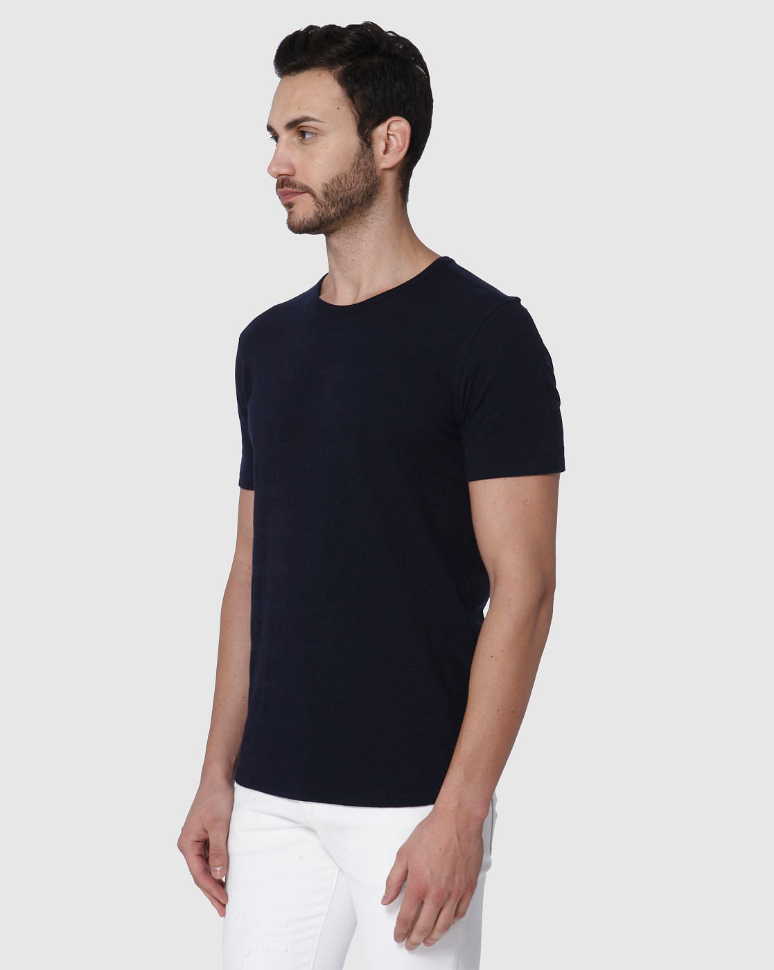 Blue Crew Neck T-Shirt