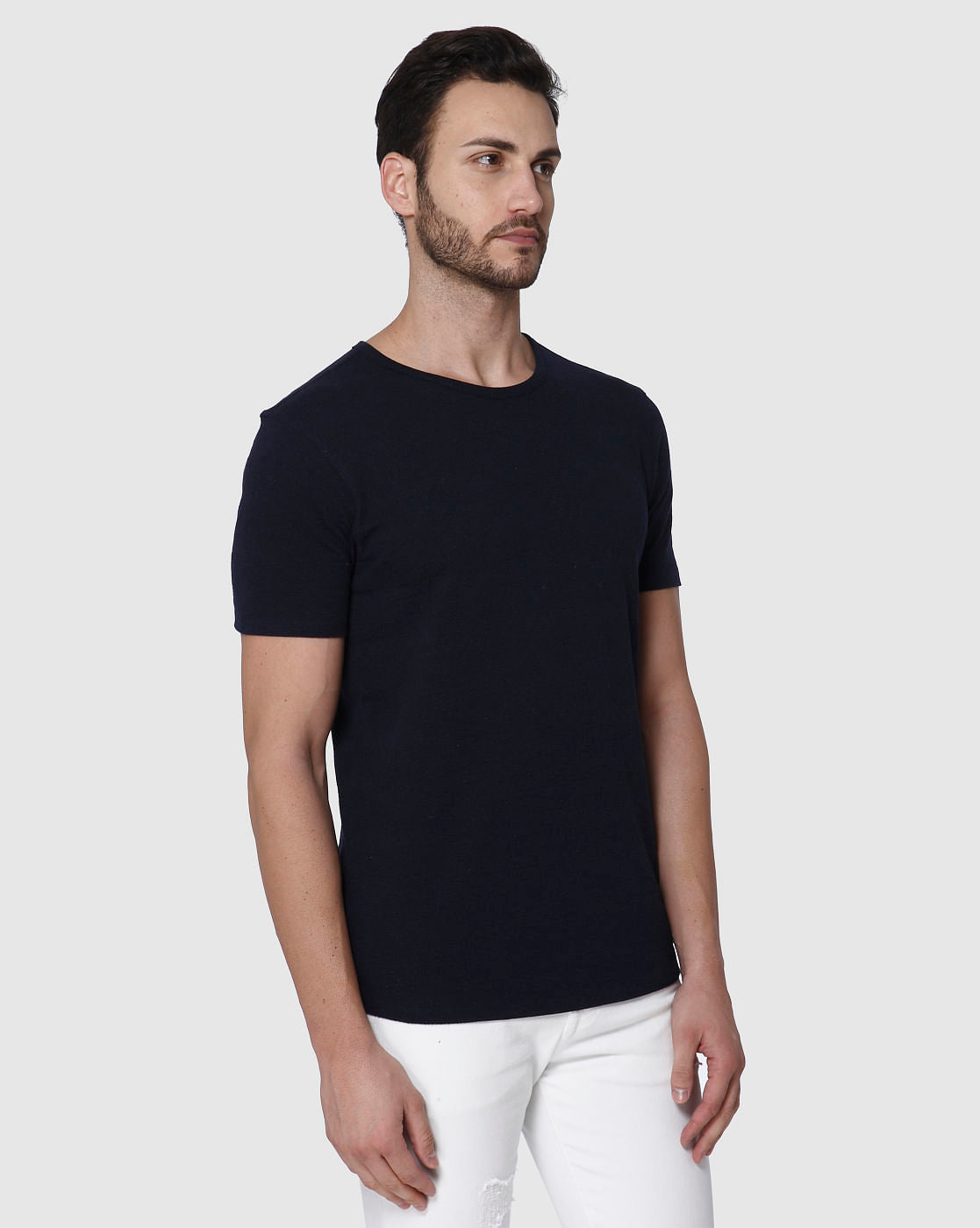 Blue Crew Neck T-Shirt