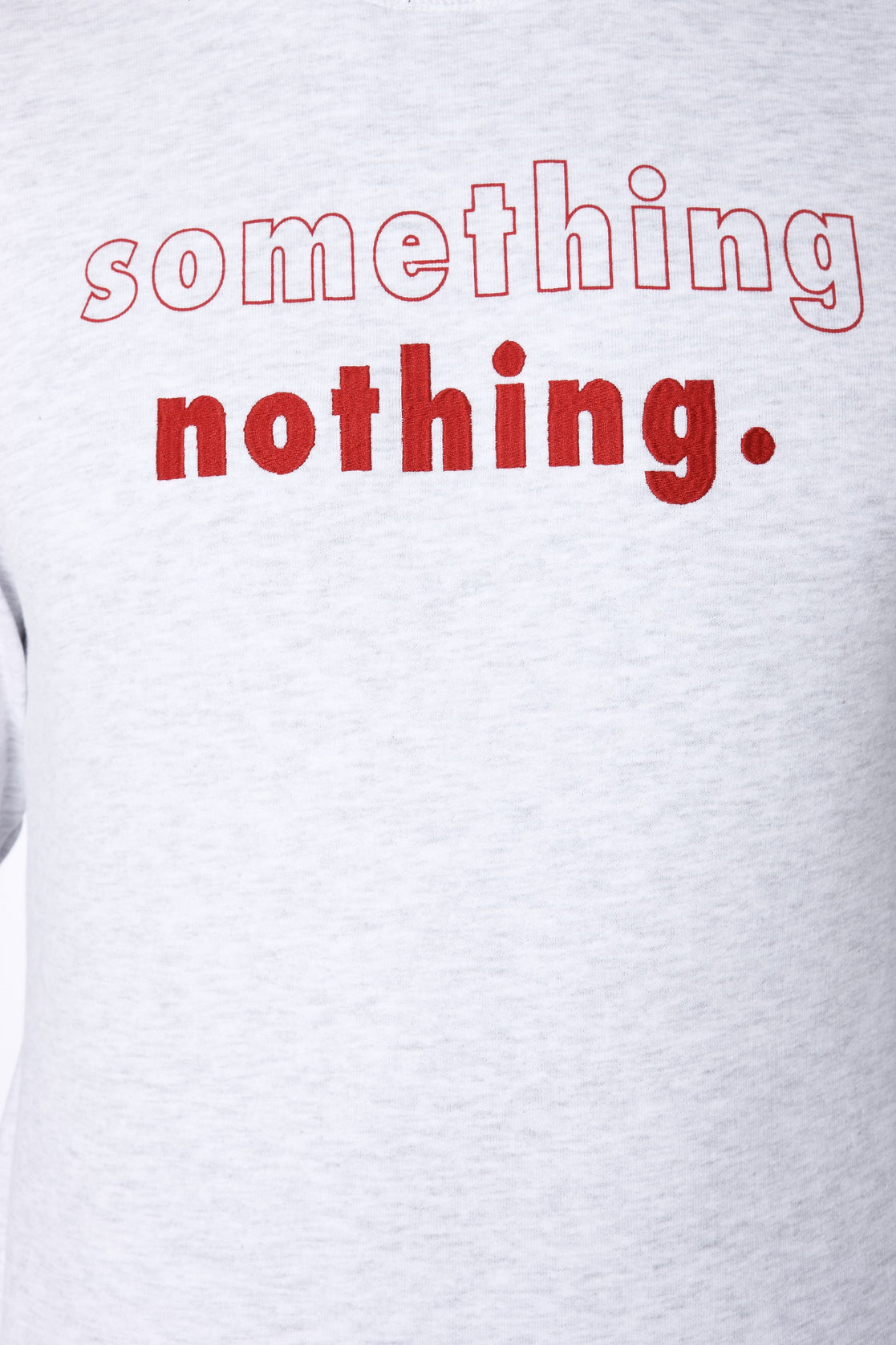 Light Grey Text Print Sweatshirt