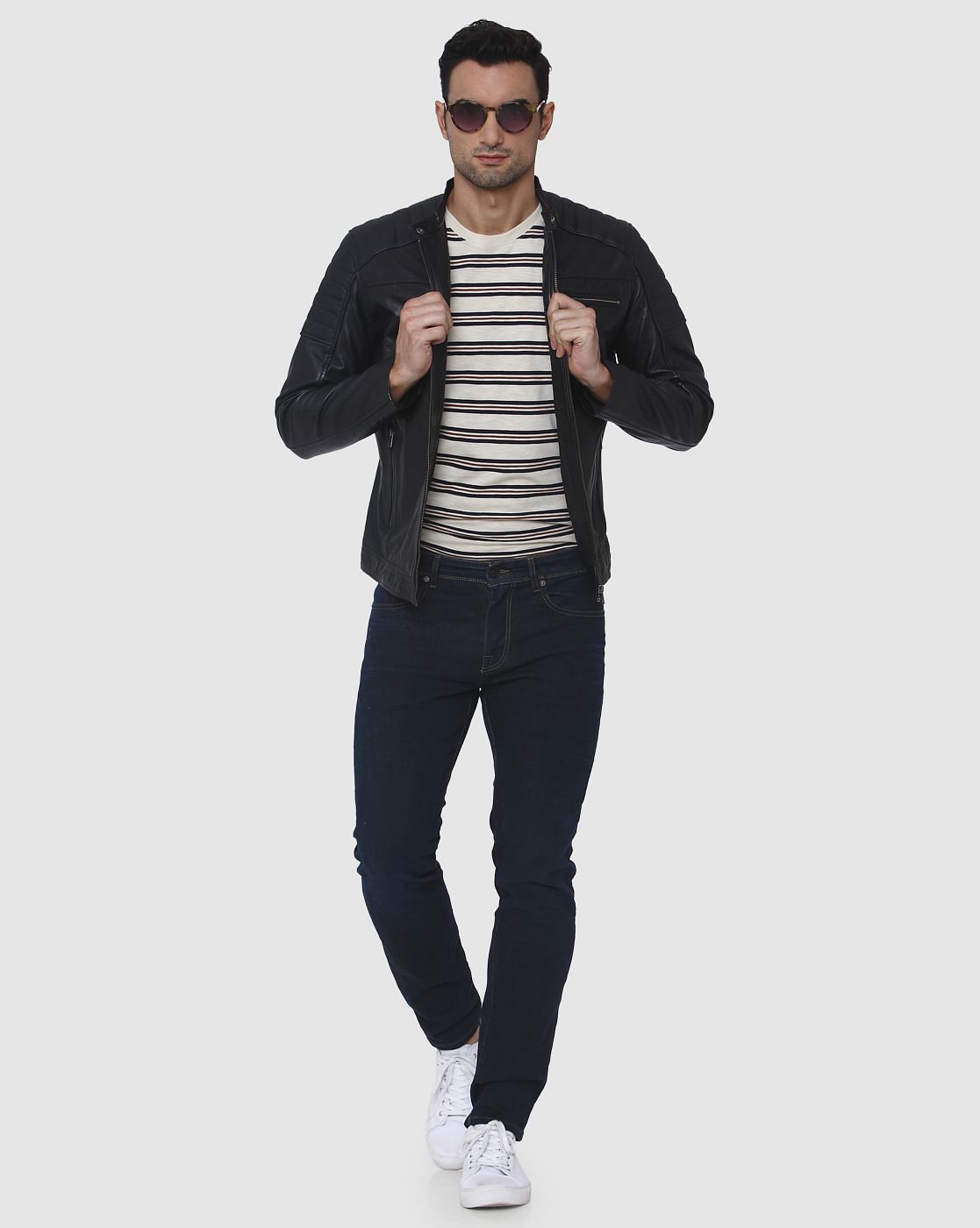Dark Blue Leon Slim Fit Jeans