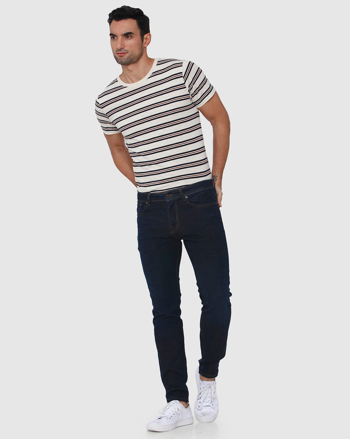 Dark Blue Leon Slim Fit Jeans
