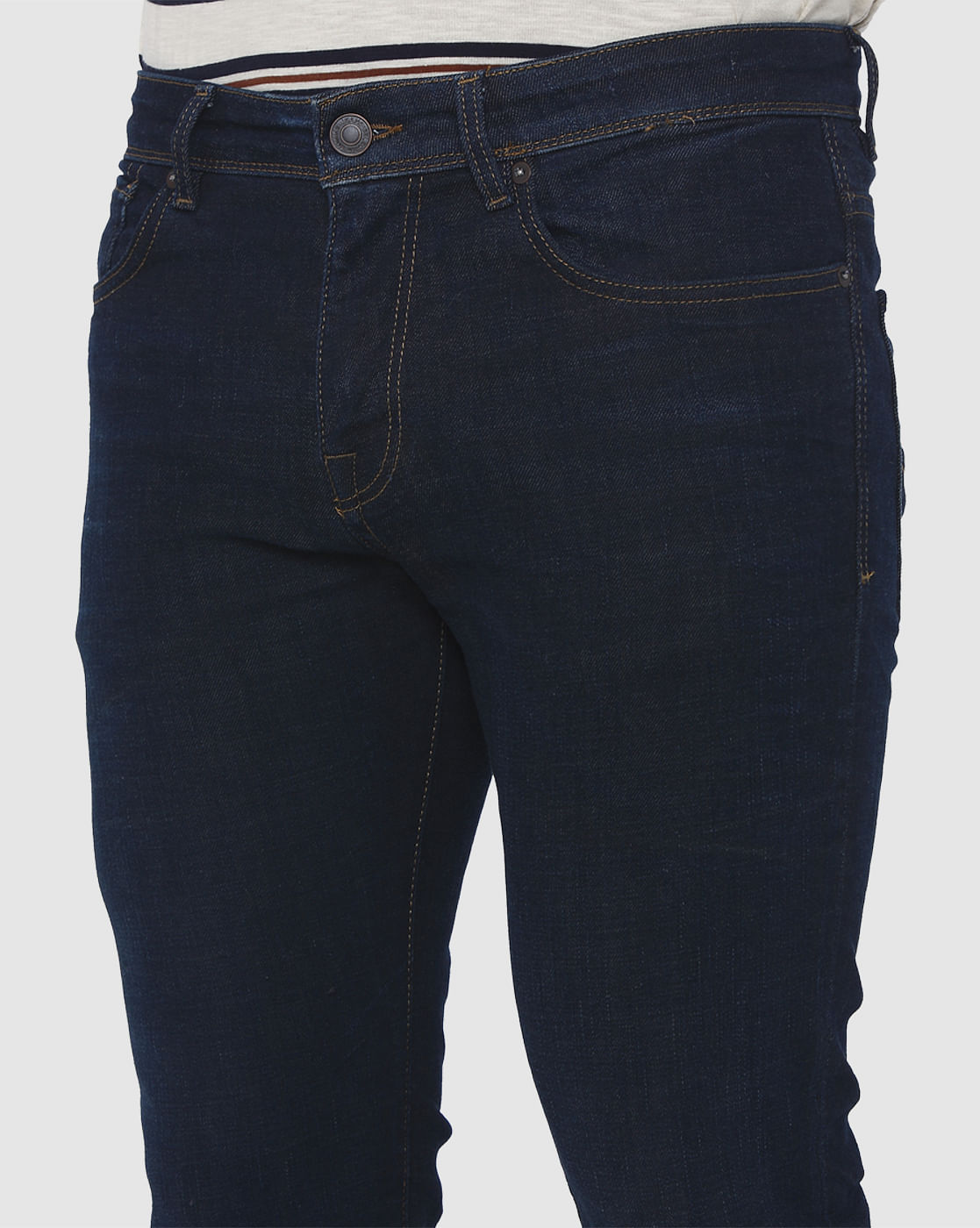 Dark Blue Leon Slim Fit Jeans