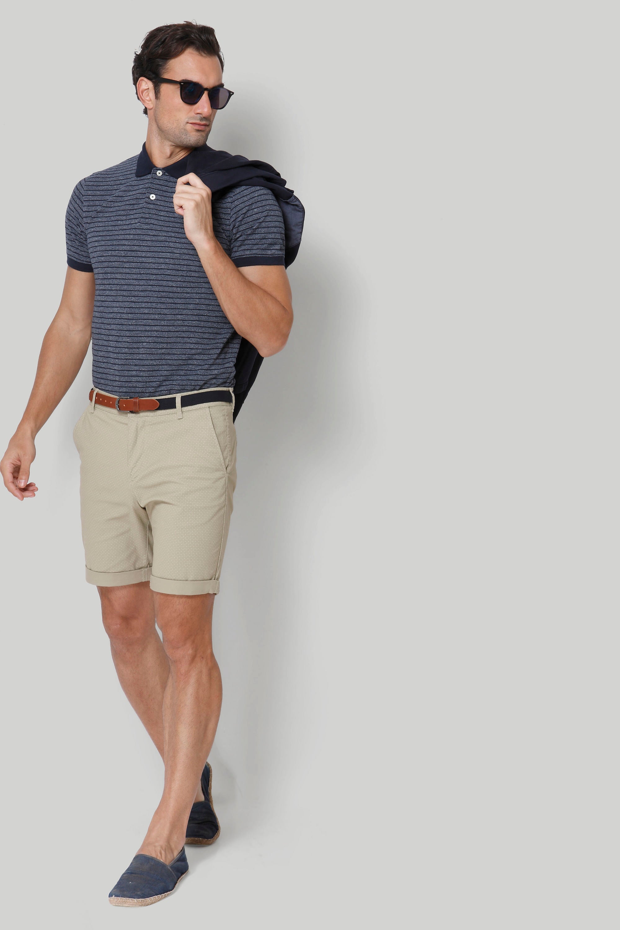 Grey Chino Shorts