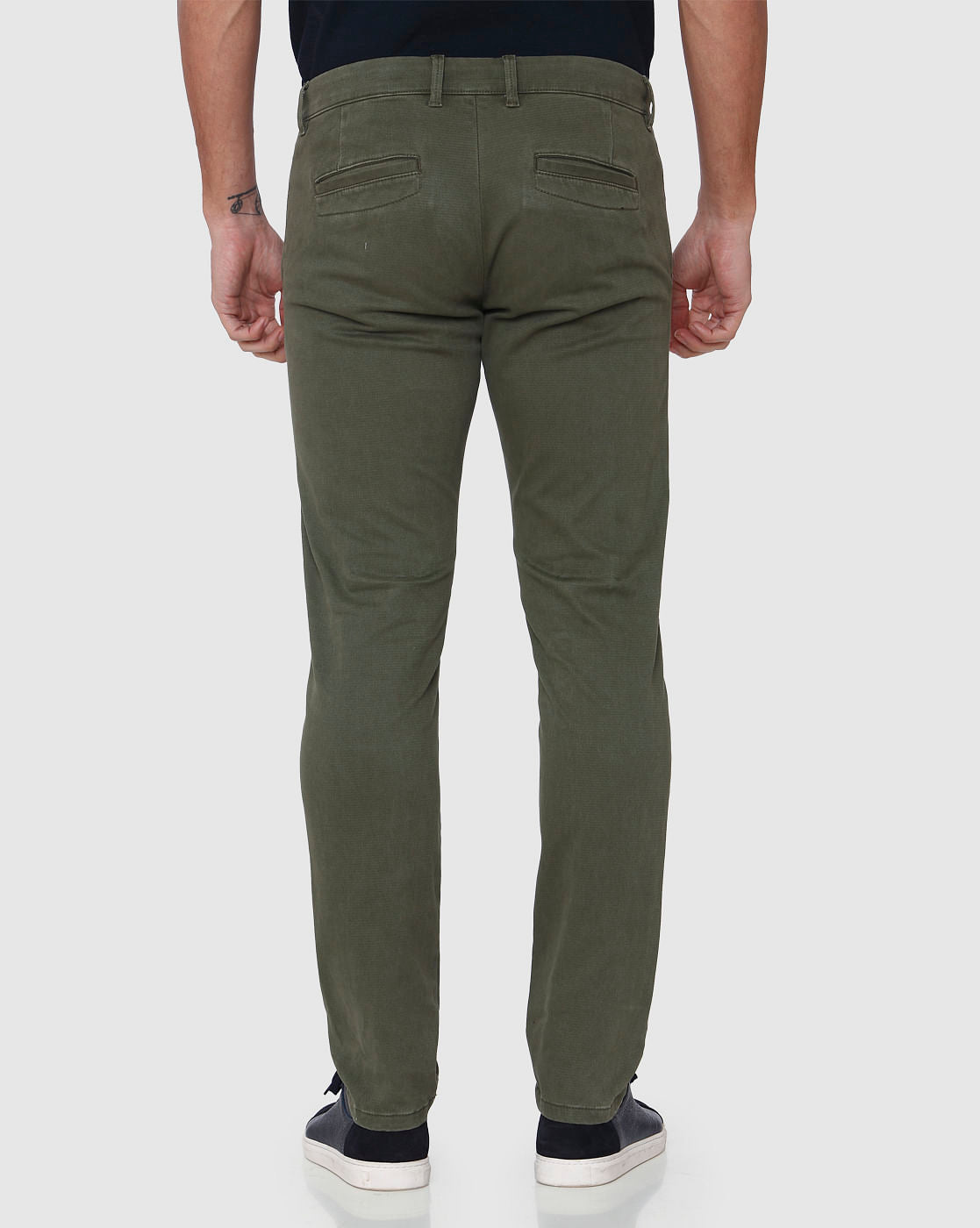 Green Slim Fit Pants
