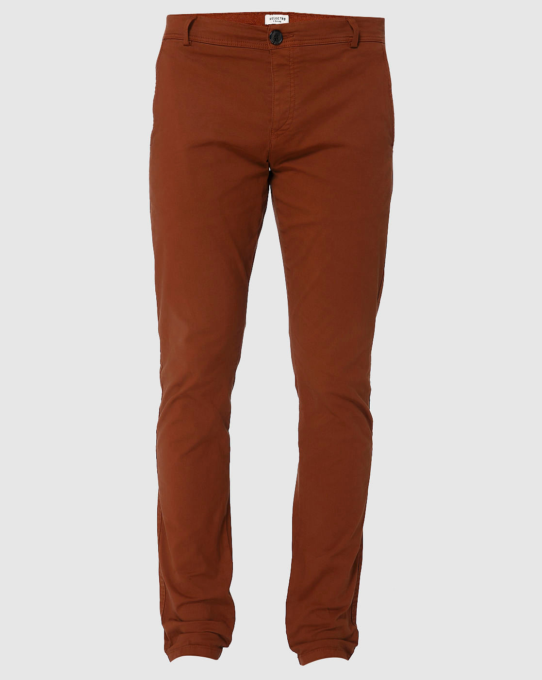 Brown Skinny Fit Pants