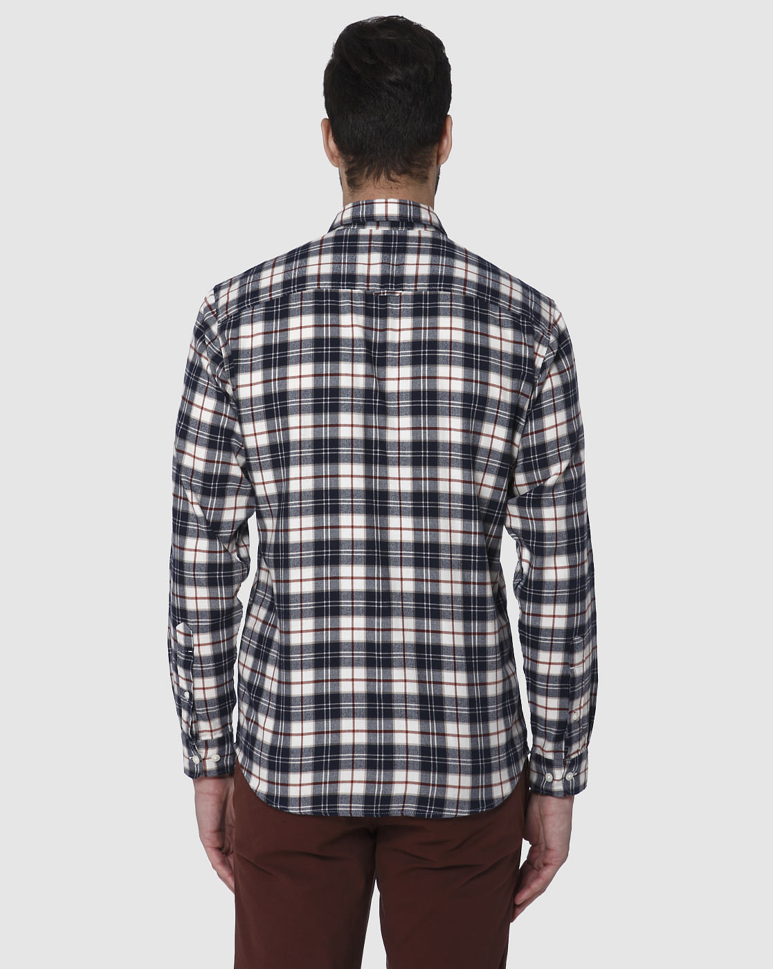 Blue Check Full Sleeves Shirt