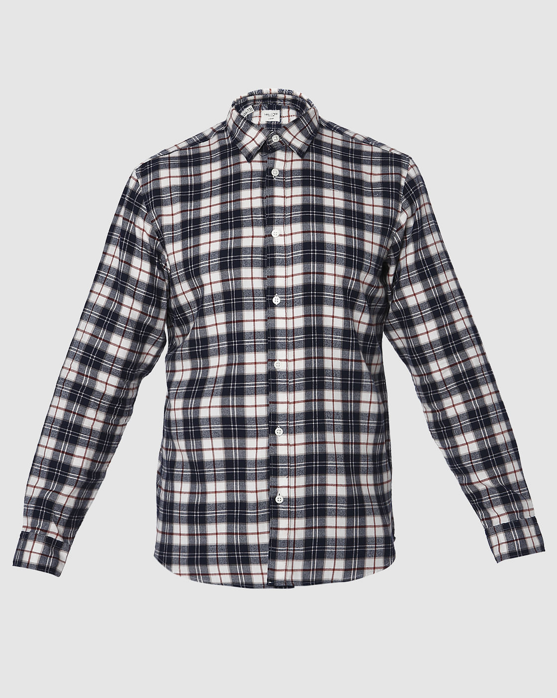 Blue Check Full Sleeves Shirt
