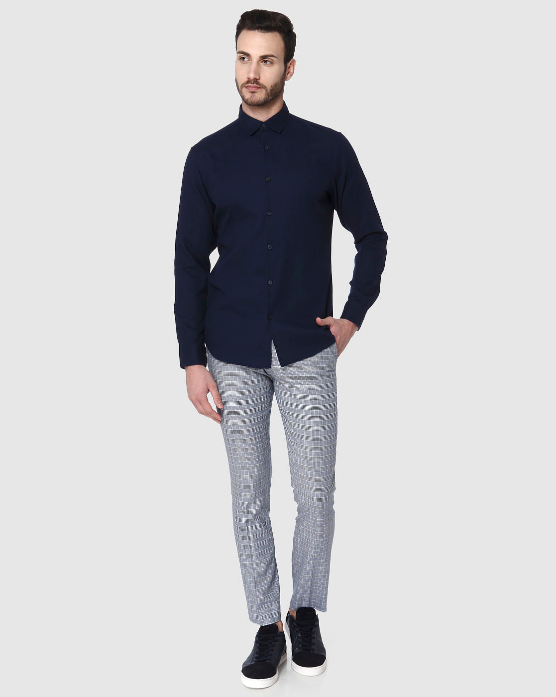 Blue Full Sleeves Shirt