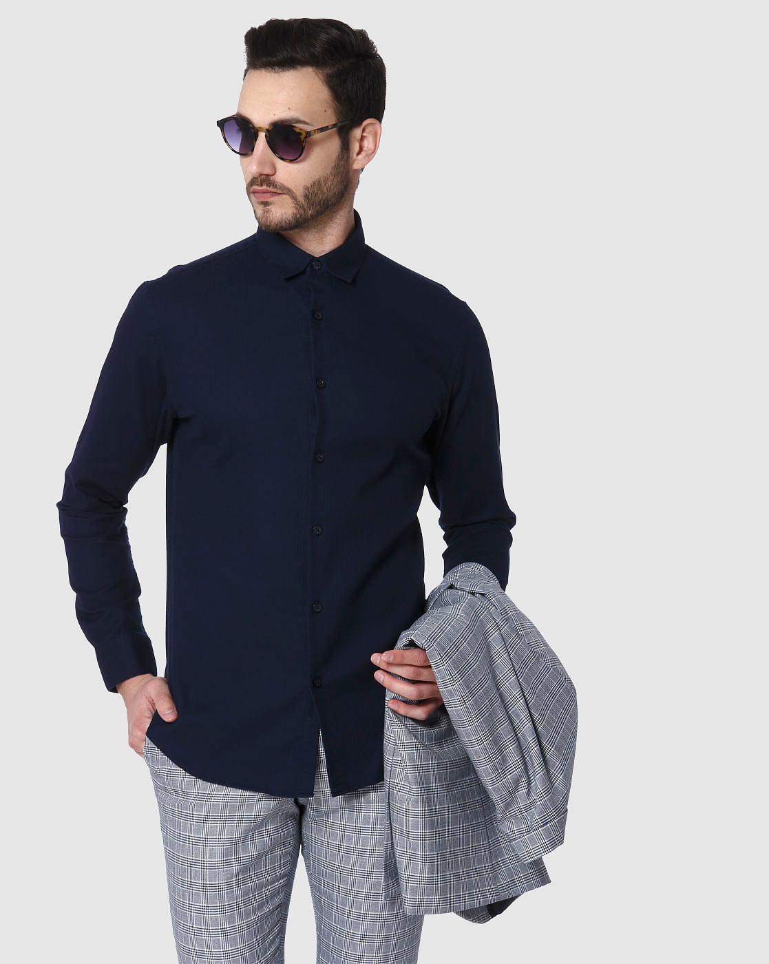 Blue Full Sleeves Shirt