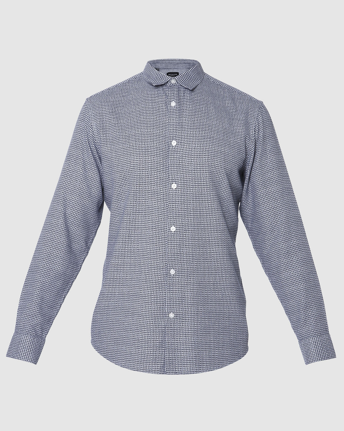 Blue Check Full Sleeves Shirt