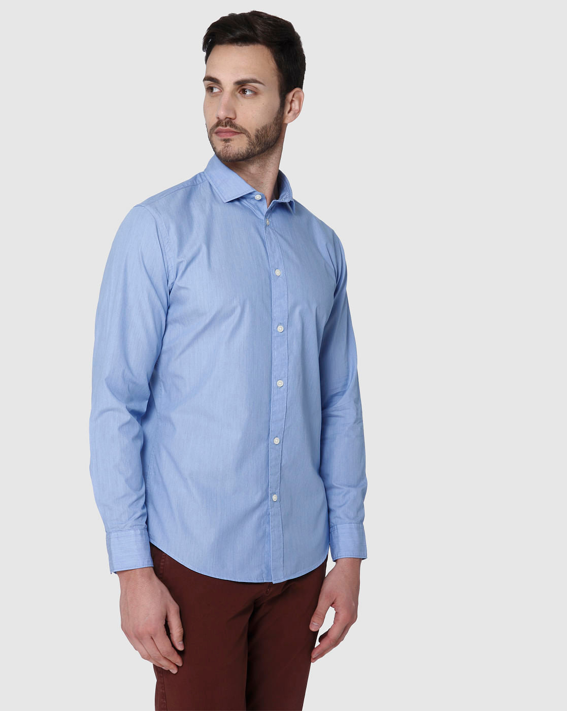 Blue Full Sleeves Shirt