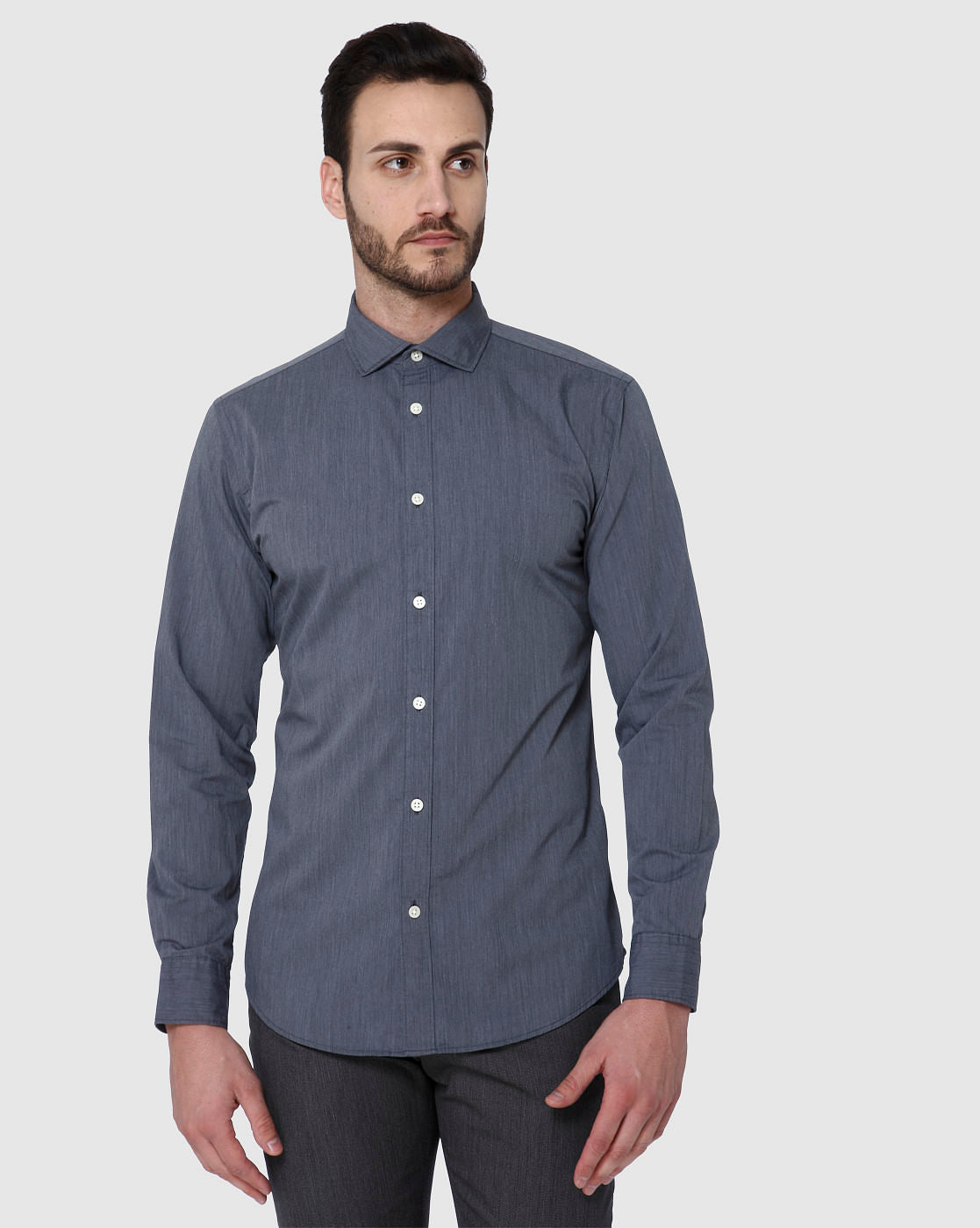 Grey Full Sleeves Shirt