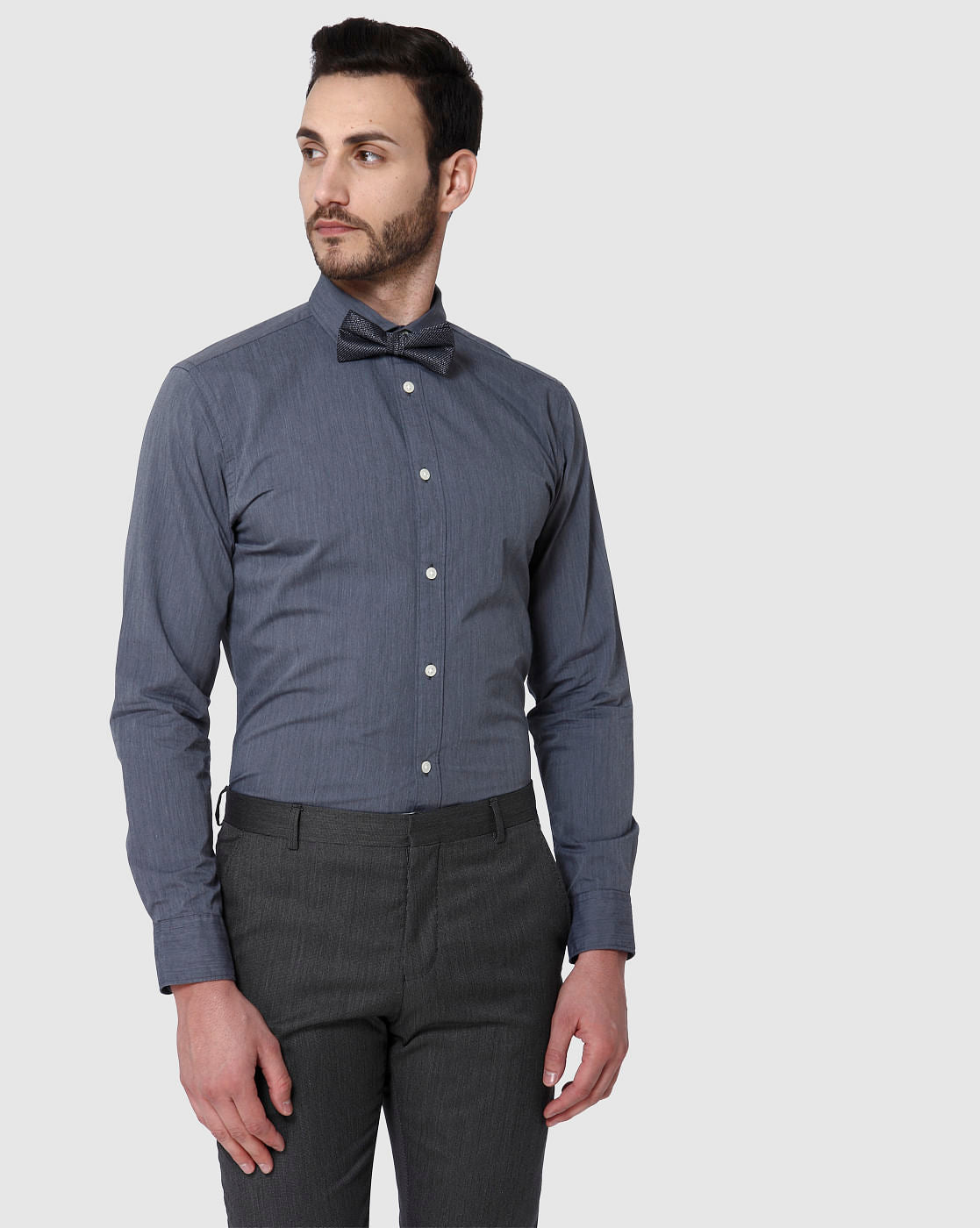 Grey Full Sleeves Shirt