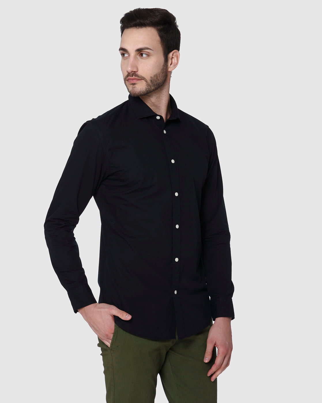 Black Full Sleeves Shirt