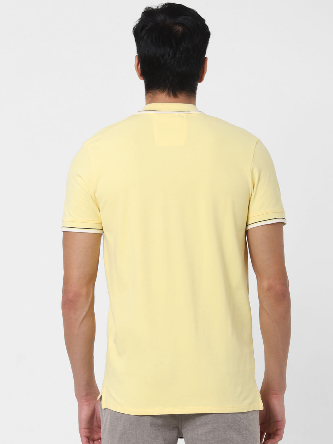 Yellow Polo Neck T-Shirt