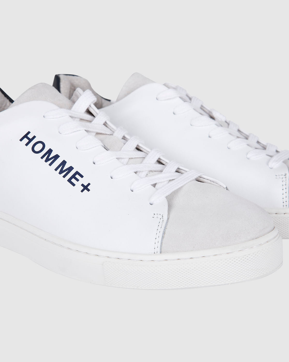 White Lace Up Sneakers