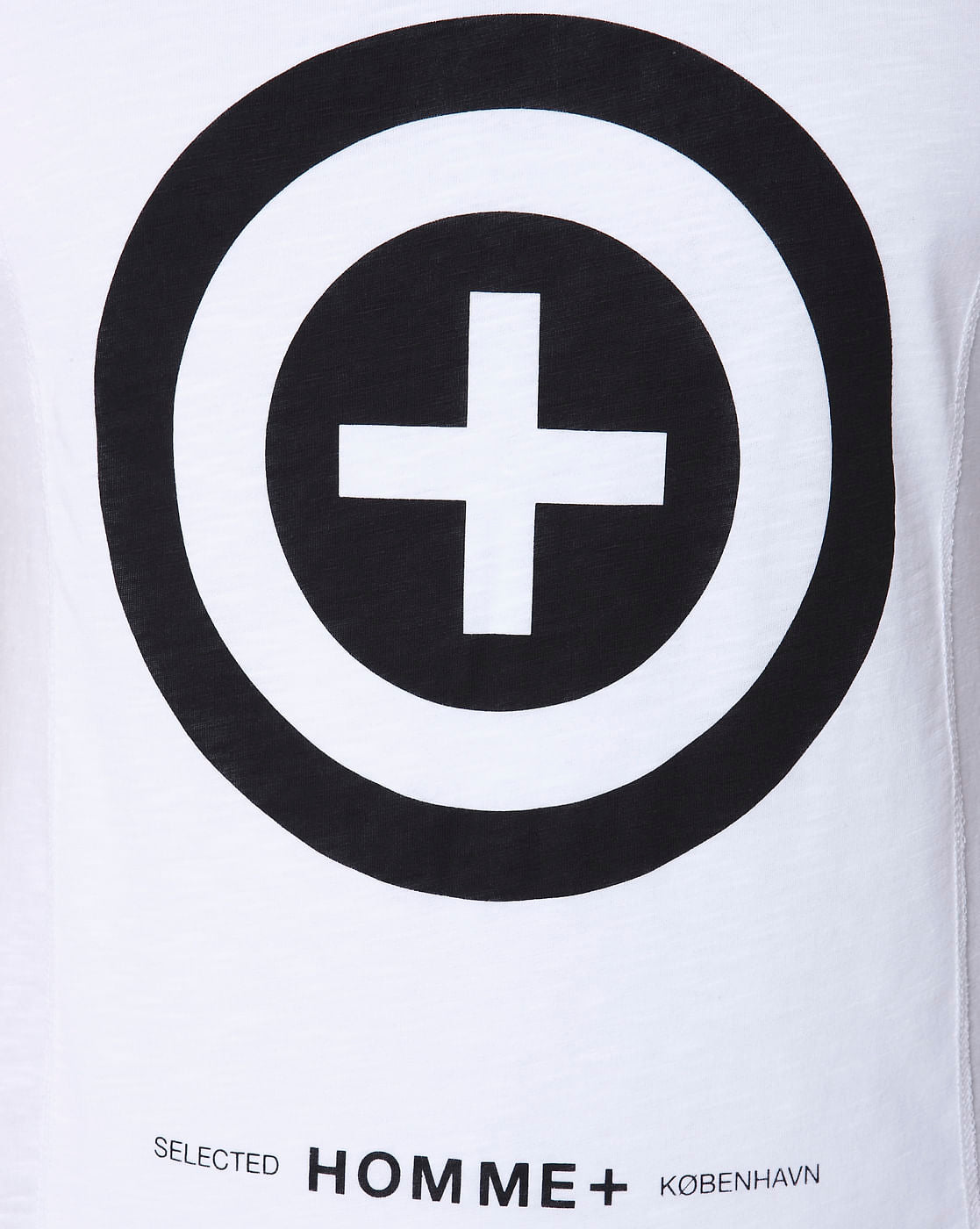 White Printed Crew Neck T-Shirt