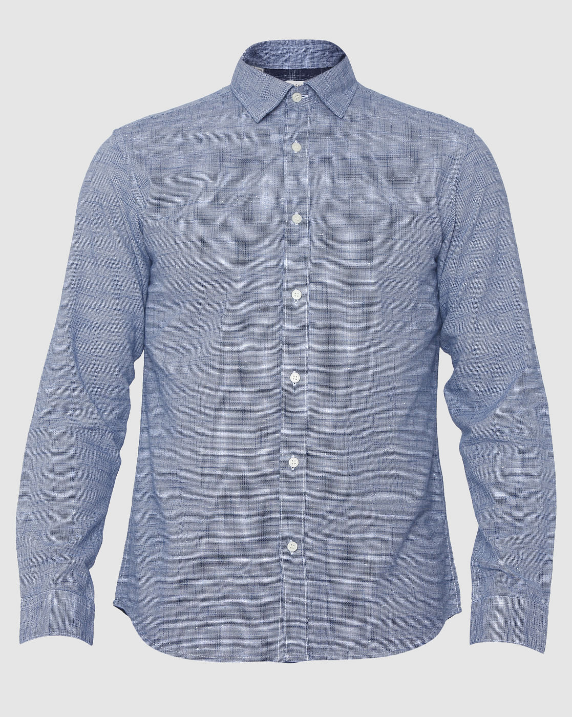 Blue Check Full Sleeves Shirt