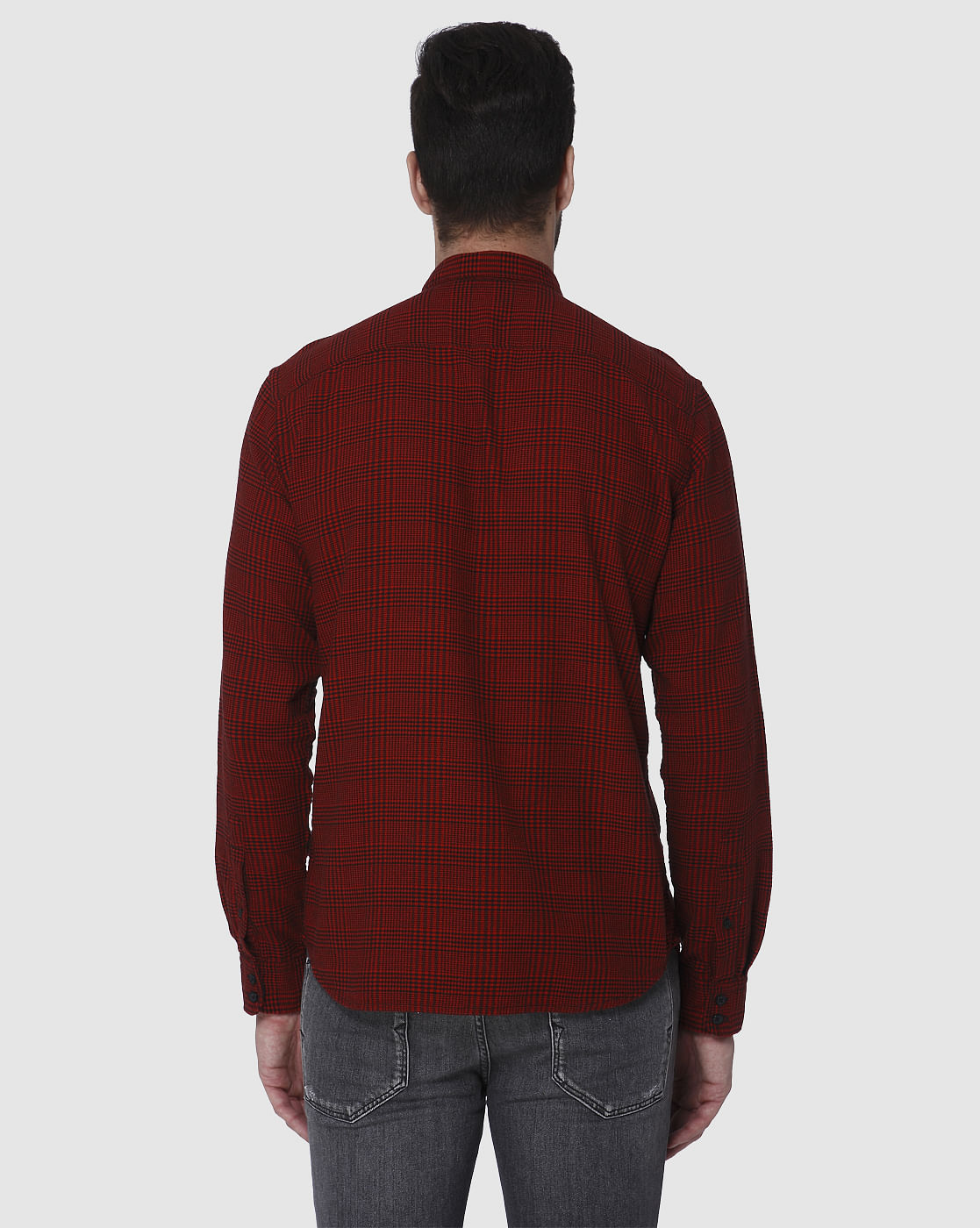 Red Check Full Sleeves Shirt