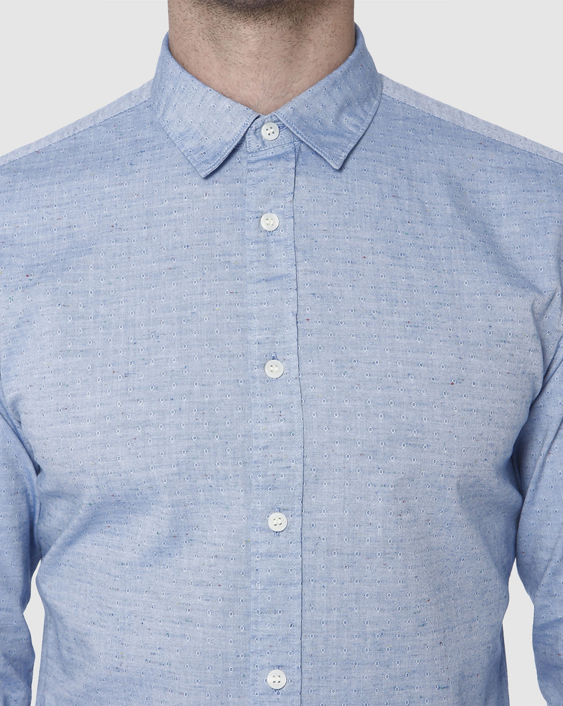 Blue Full Sleeves Shirt