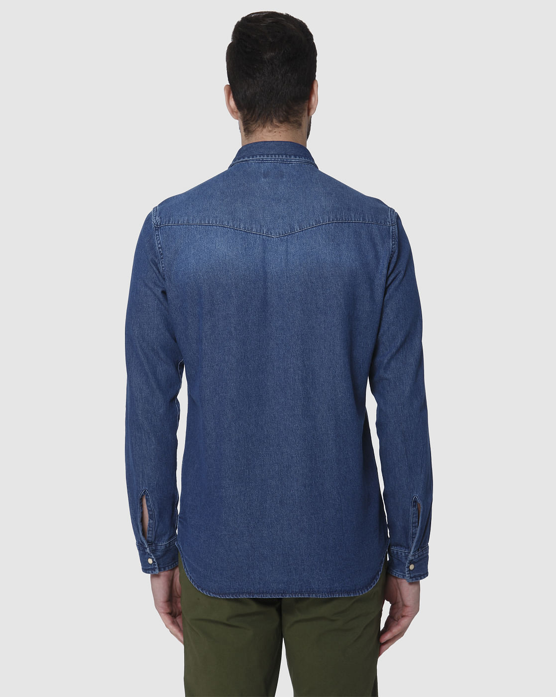 Blue Full Sleeves Denim Shirt
