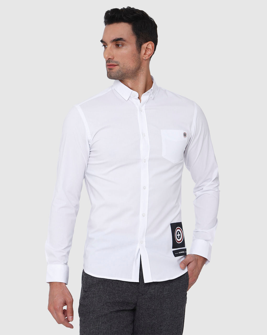 White Full Sleeves Shirt
