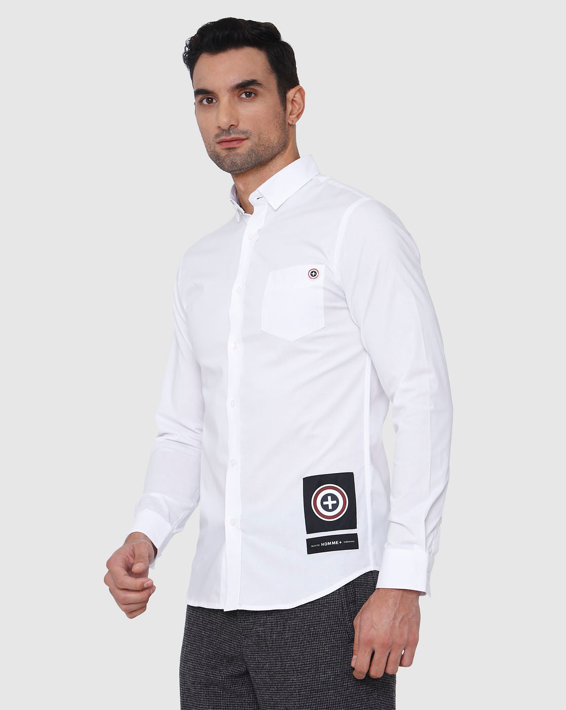 White Full Sleeves Shirt