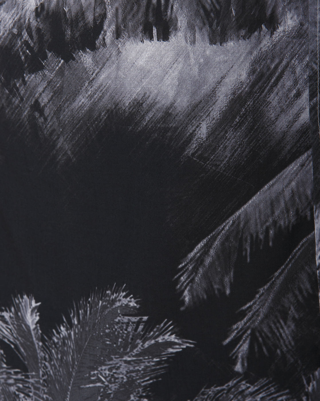 Black Printed Short Sleeves Shirt