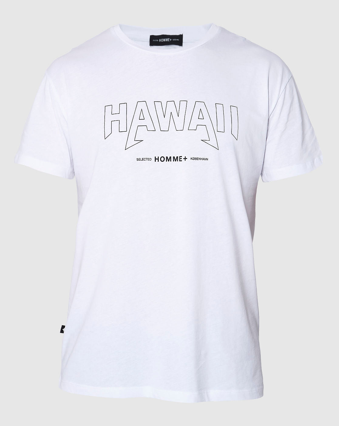 White Printed Crew Neck T-Shirt