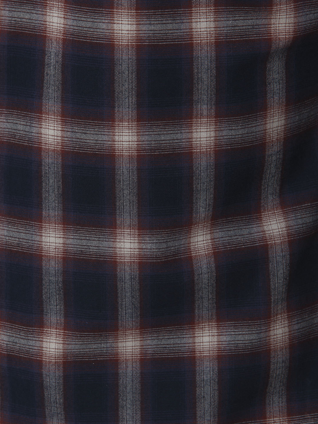 Dark Blue Check Full Sleeves Shirt