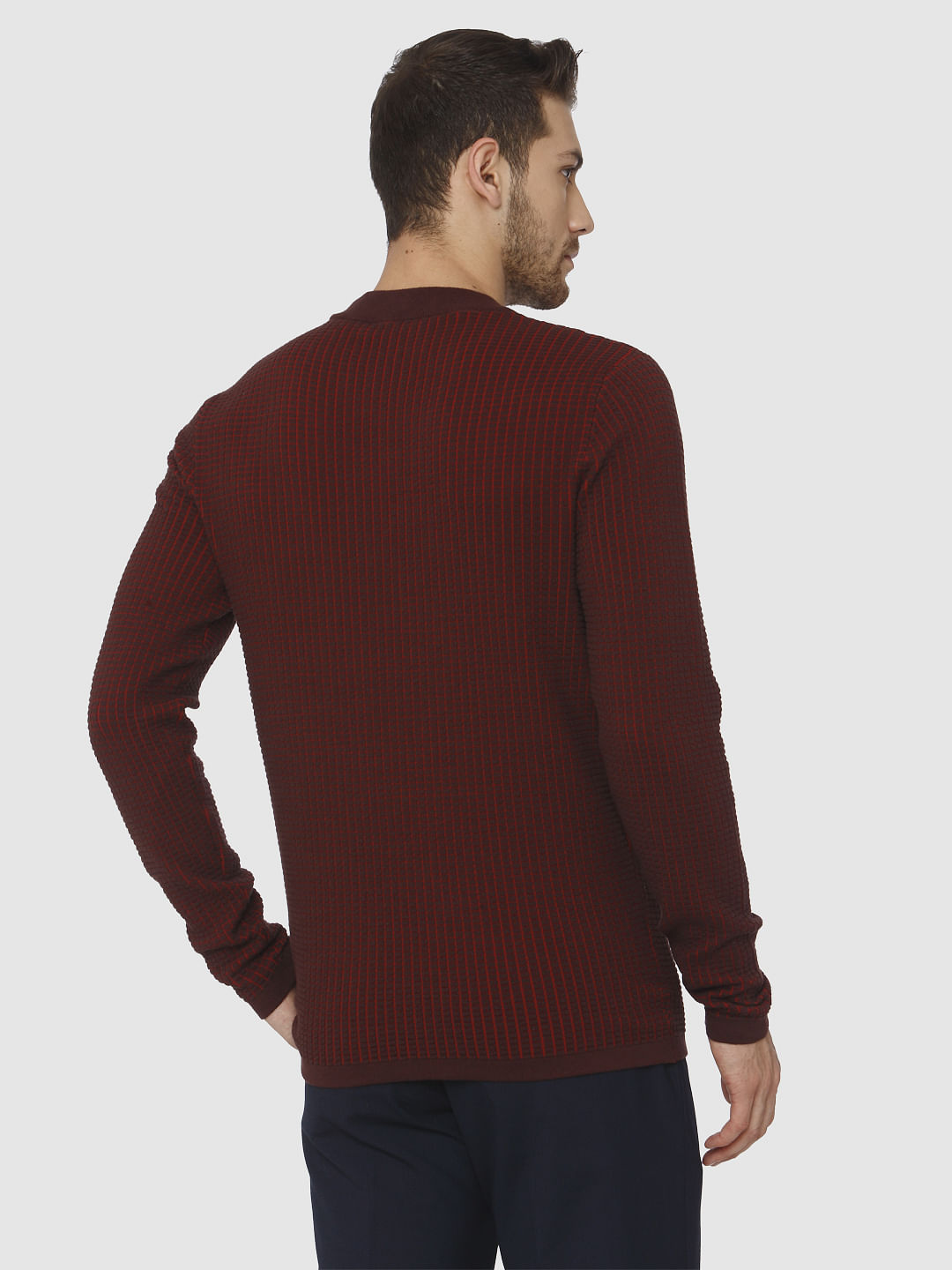 Red Check Pullover