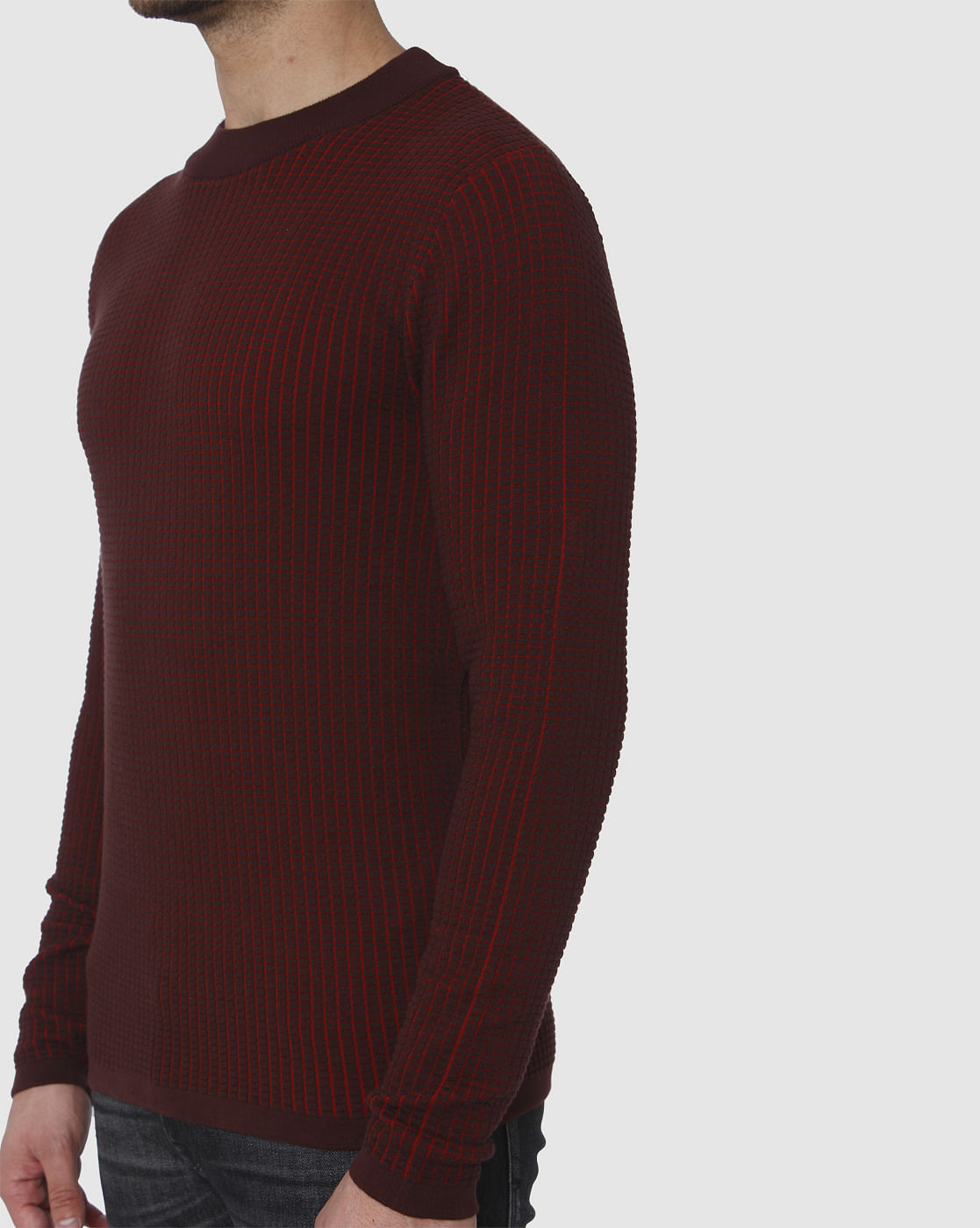 Red Check Pullover