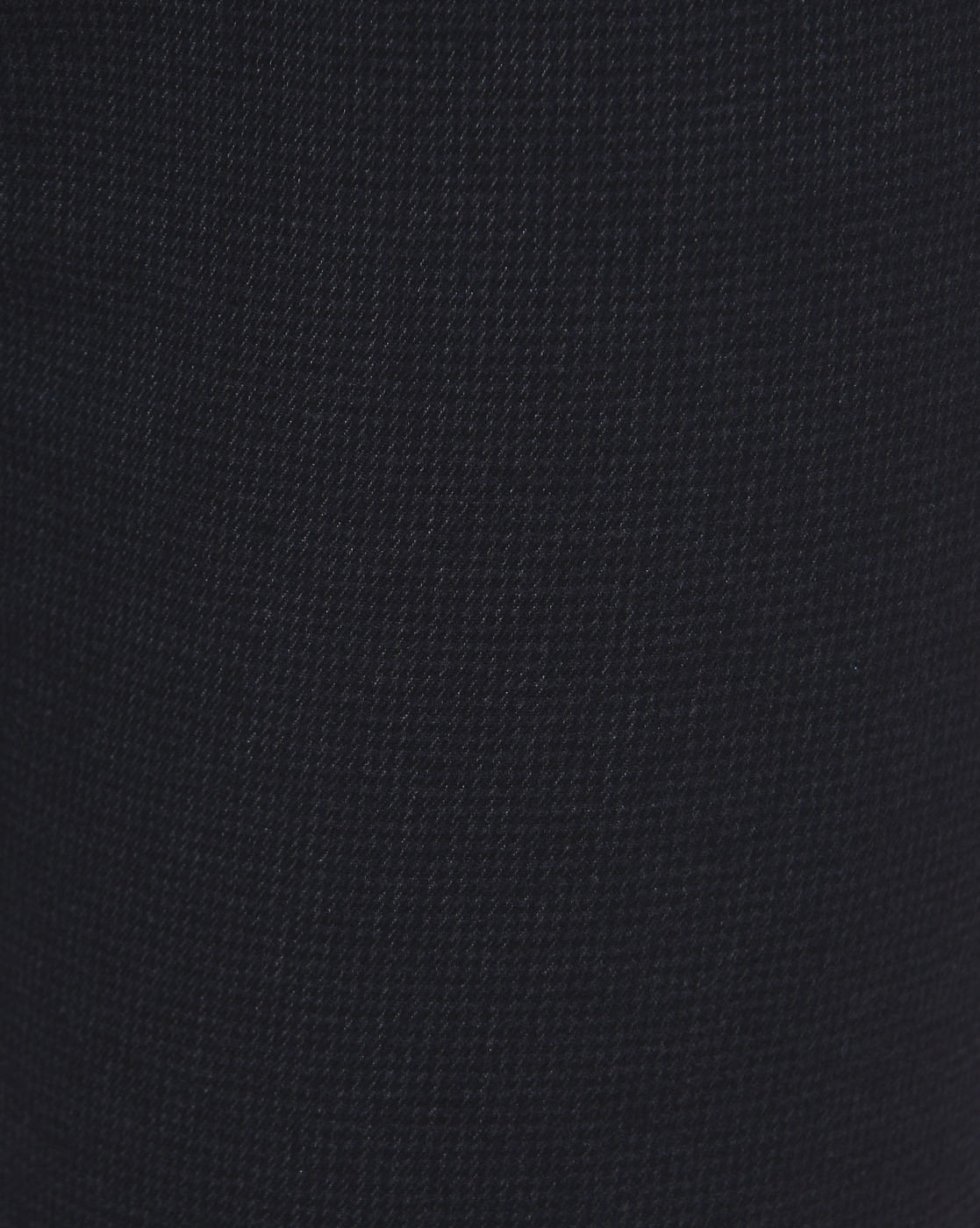 Navy Blue Textured Slim Fit Trousers