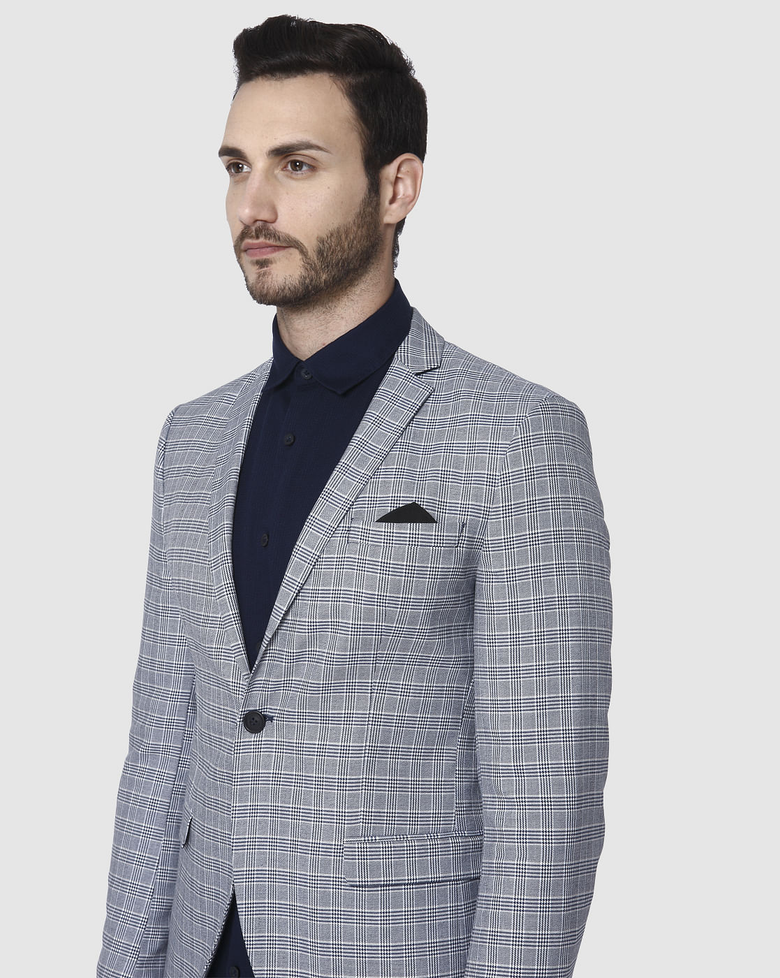 Blue Check Blazer