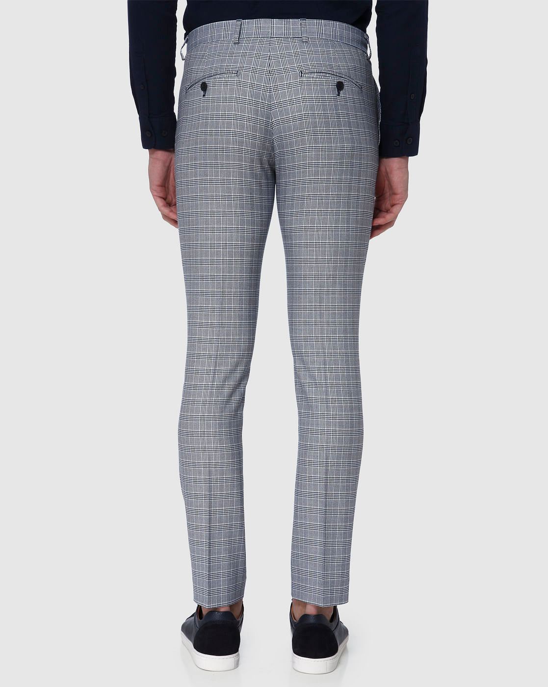 Blue Check Trousers