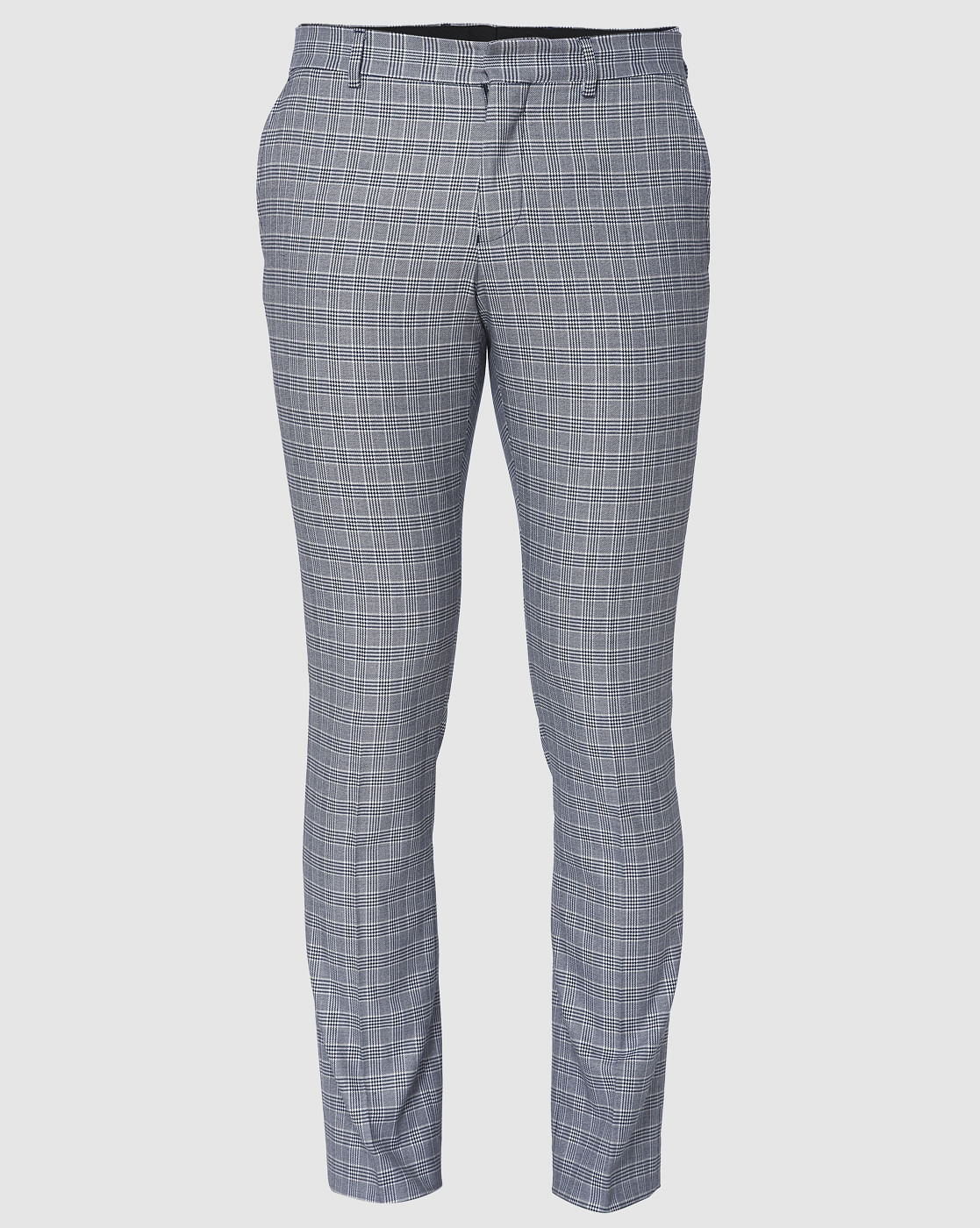 Blue Check Trousers