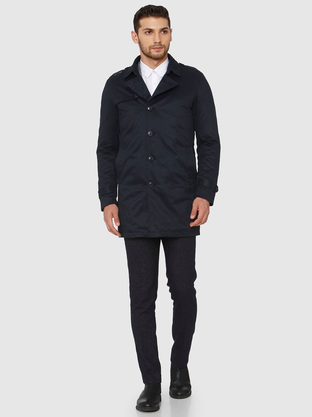 Blue Trench Coat