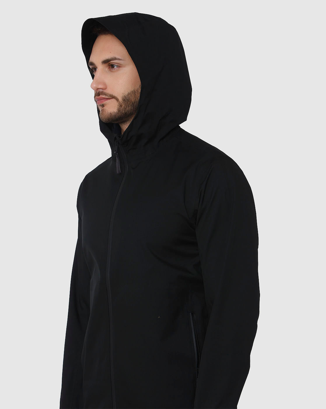 Black Hooded Jacket