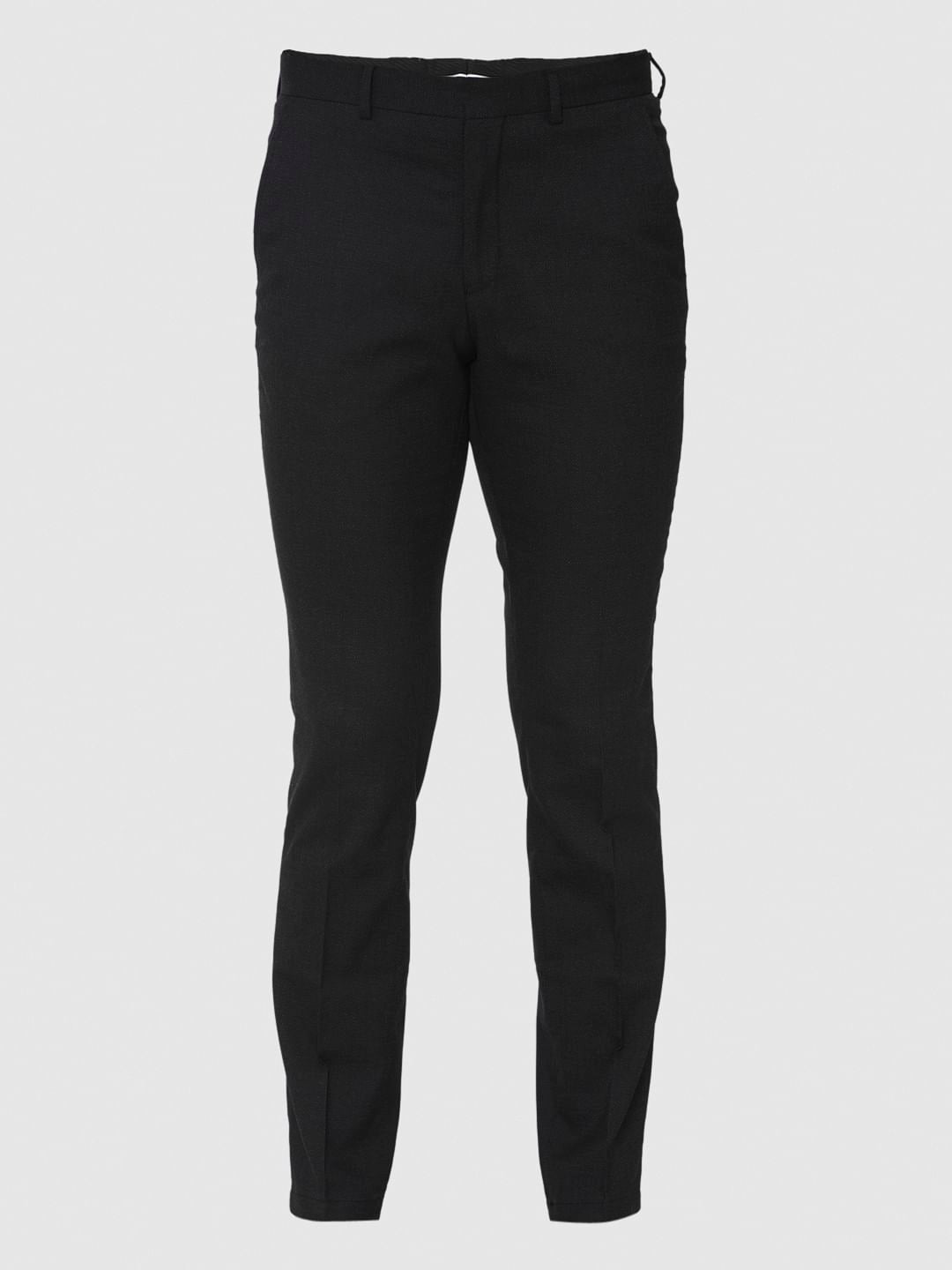 Black Slim Fit Formal Trousers