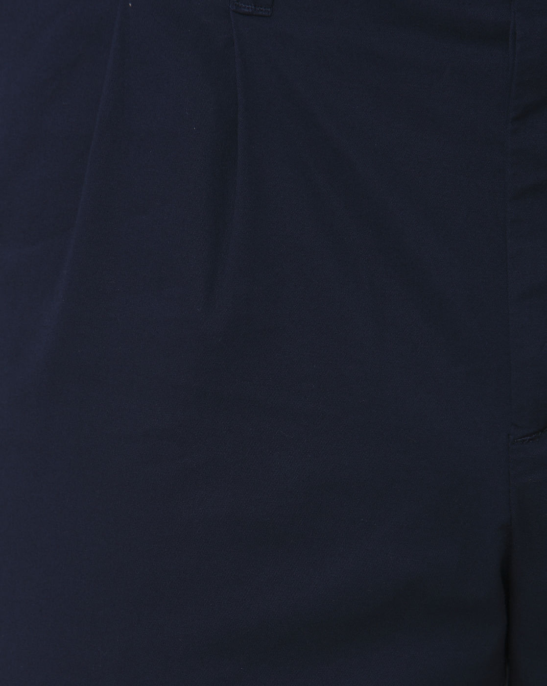 Navy Blue Tapered Fit Pants