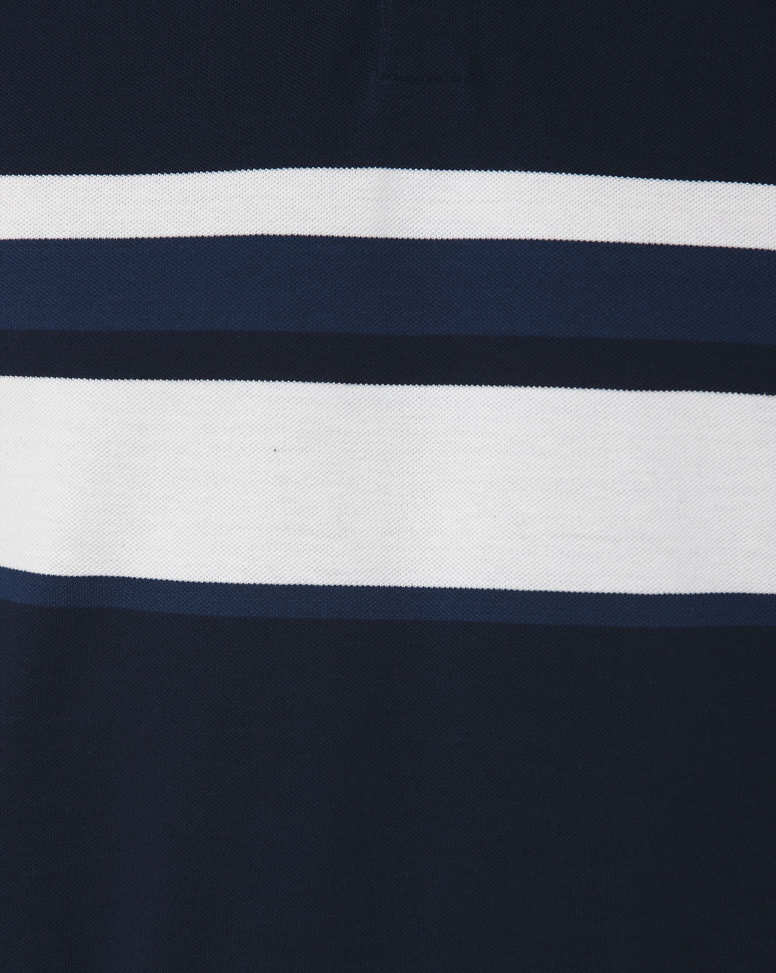 Blue Colourblocked Polo Neck T-Shirt