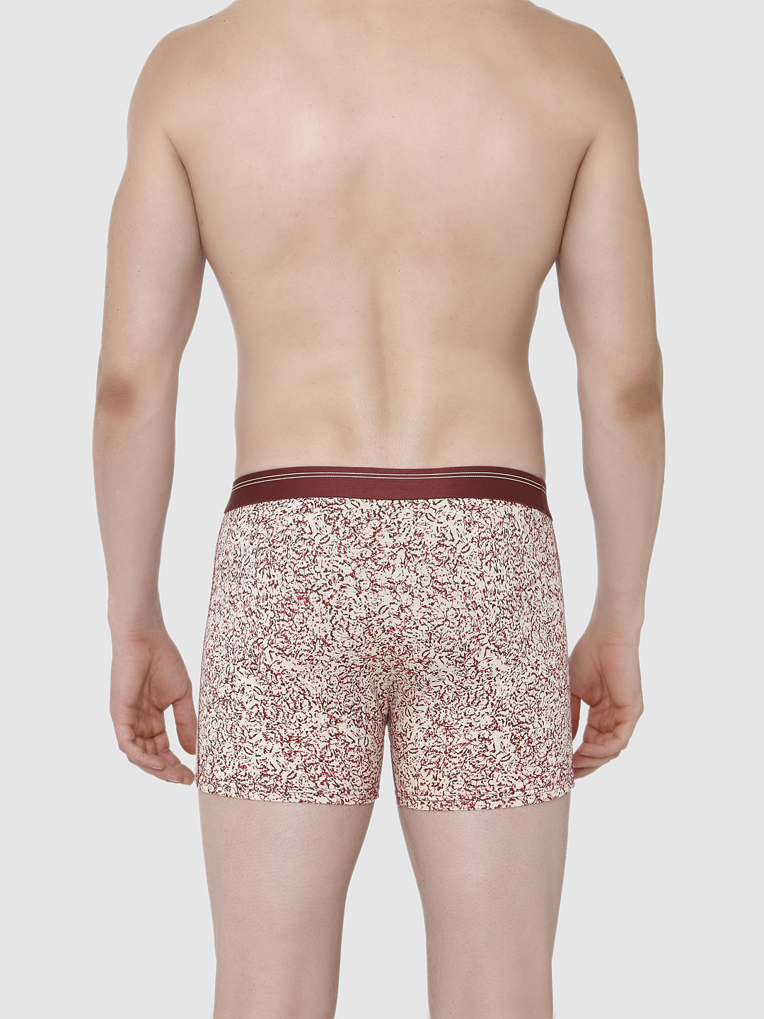 Red Printed Trunks