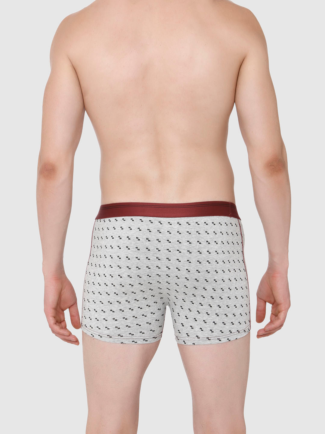 Light Grey All Over Print Trunks