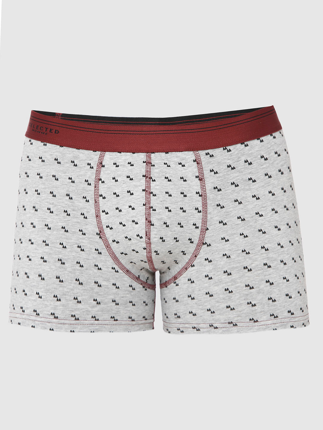 Light Grey All Over Print Trunks