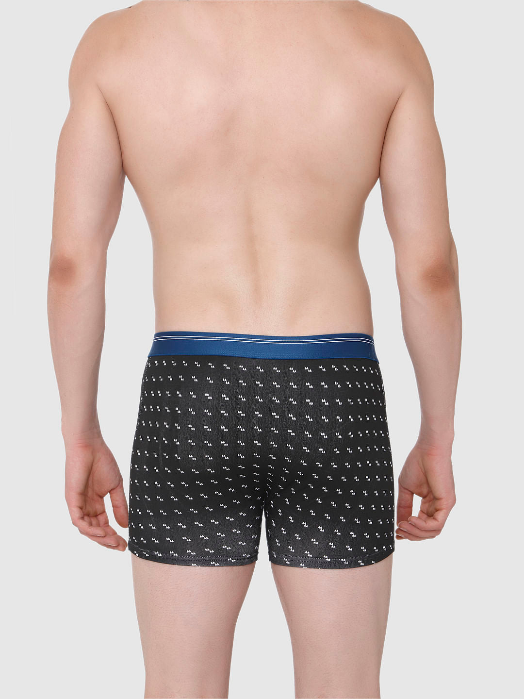 Black All Over Print Trunks