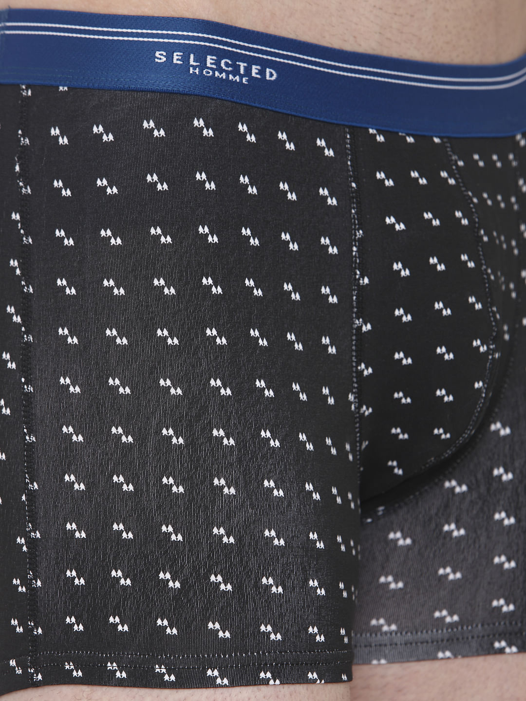 Black All Over Print Trunks