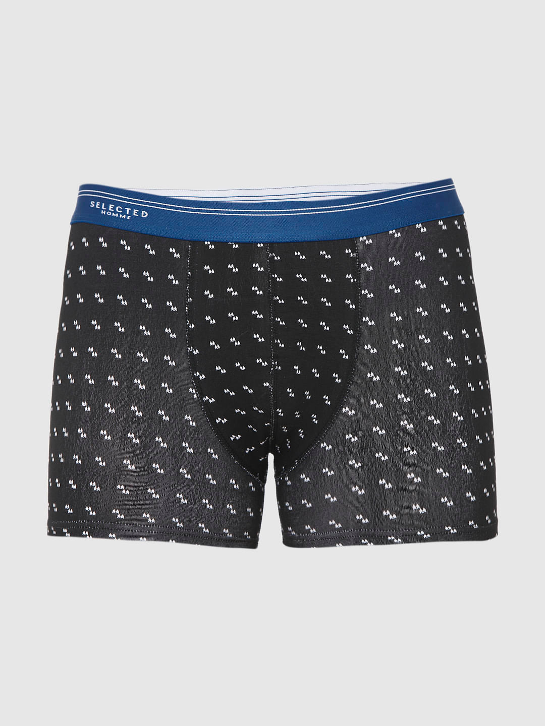 Black All Over Print Trunks